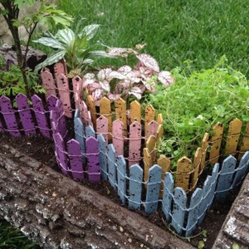 Colored Picket Fence