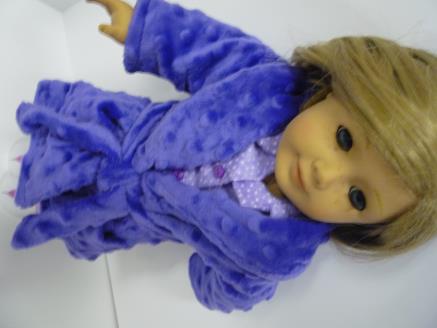 Purple Bubble Fleece Robe