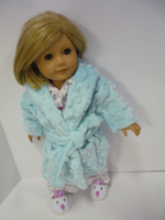 Aqua Bubble Fleece Robe